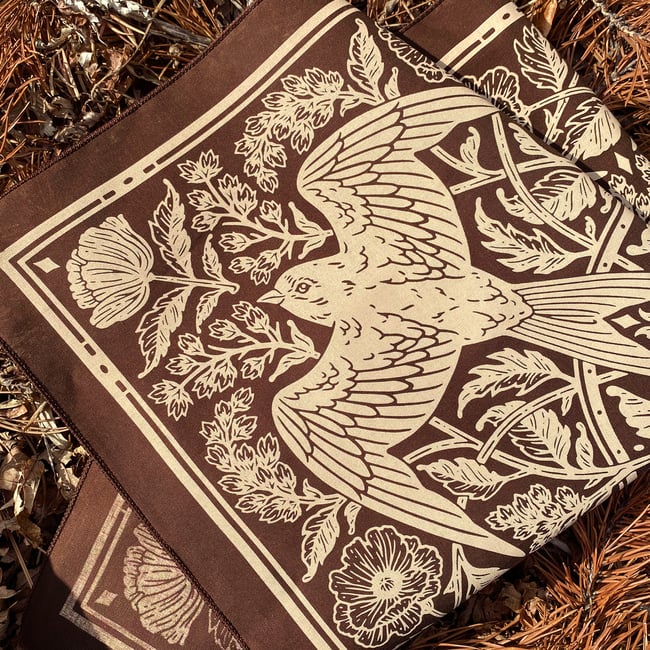 Espresso - Barn Swallow Bandana