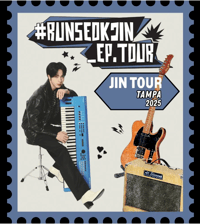 Image 10 of Bangtan Jin Tour Stickers | RunSeokjin Ep_Tour  Waterproof Vinyl Sticker Paper  | Concert Freebies
