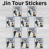 Image 1 of Bangtan Jin Tour Stickers | RunSeokjin Ep_Tour  Waterproof Vinyl Sticker Paper  | Concert Freebies