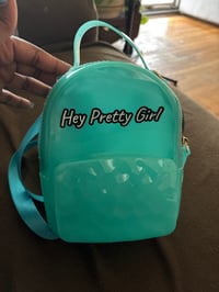 Image 4 of Mini silicone hey pretty girl backpacks 