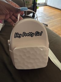Image 5 of Mini silicone hey pretty girl backpacks 