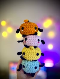 Image 3 of Junimo Crochet Plush | Stardew Valley Amigurumi Toy | Handmade Gamer Gift | Cute Junimo Stuffed Toy