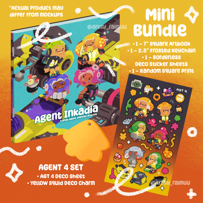 🍋 AGENT INKADIA Hyper Diver ~ ARTBOOK + MERCH MINI BUNDLE
