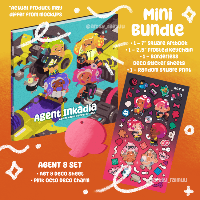 🍋 AGENT INKADIA Hyper Diver ~ ARTBOOK + MERCH MINI BUNDLE