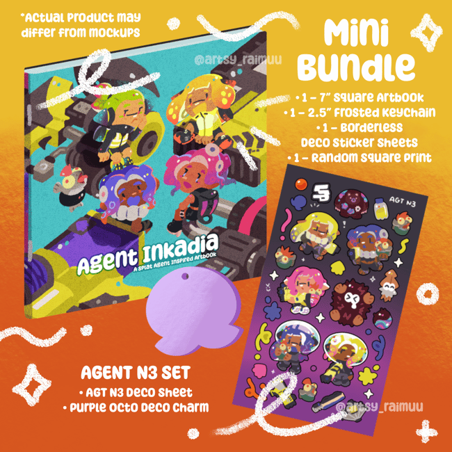 🍋 AGENT INKADIA Hyper Diver ~ ARTBOOK + MERCH MINI BUNDLE