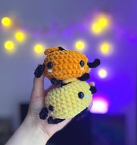 Image 4 of Junimo Crochet Plush | Stardew Valley Amigurumi Toy | Handmade Gamer Gift | Cute Junimo Stuffed Toy
