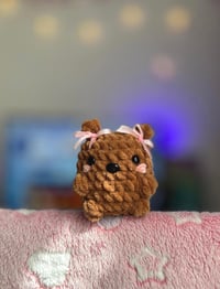 Image 4 of Teddy Bear Crochet Keychain | Plush Amigurumi Bear | Handmade Cute Keyring | Gift for Her