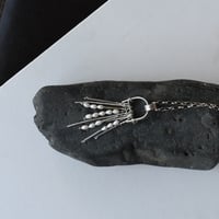 Image 2 of A Waterfall of Pearls Silver Artisan Necklace