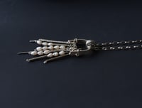 Image 3 of A Waterfall of Pearls Silver Artisan Necklace