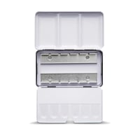 Empty metal box for watercolour pans