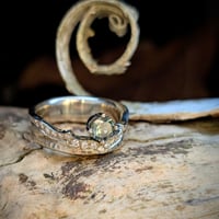 Vintage Lace Edged Montana Sapphire Ring