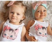 Image 2 of Vintage Kitty With Bow T-shirt
