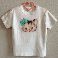 Image 1 of Vintage Kitty With Bow T-shirt