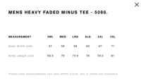 Image 2 of 2025 Heavy Tee - Faded Black