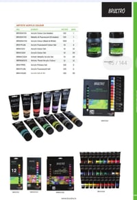 BRUSTRO ARTIST ACRYLIC COLOR TUBES