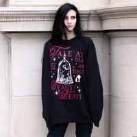 Image 2 of Enchanted Rose Crewneck Sweater