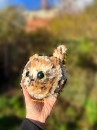 Image 4 of Fluffy Calico Cat Crochet Plush | Amigurumi Cat Loaf | Handmade Stuffed Kitty | Kawaii Cat Toy 