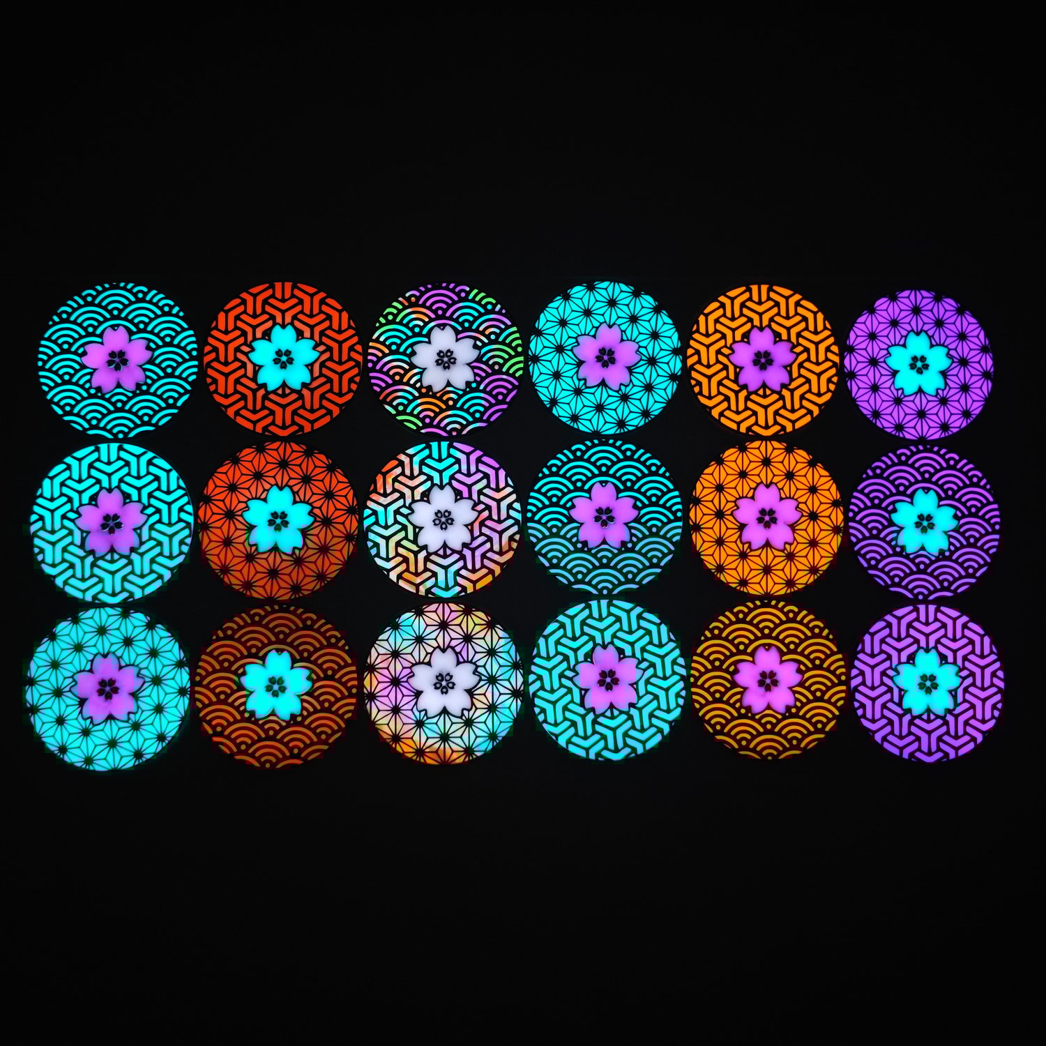 Image of Japanese Sakura motif patch