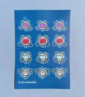 A6 Outrunner Emote Sticker Sheet