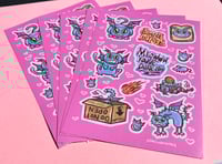 Image 2 of A6 Gimme Cat Sticker Sheet