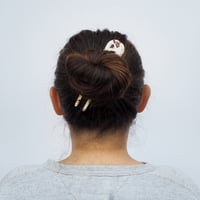 Image 4 of *NEW* Cocoa Marble Hair Pin