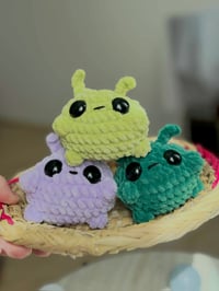 Image 2 of Alien Amigurumi Buddy Crochet Cute Chubby Space Handmade Toy