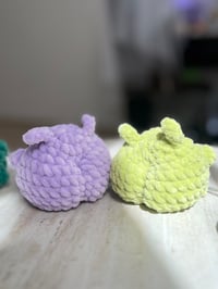 Image 3 of Alien Amigurumi Buddy Crochet Cute Chubby Space Handmade Toy