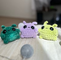 Image 4 of Alien Amigurumi Buddy Crochet Cute Chubby Space Handmade Toy