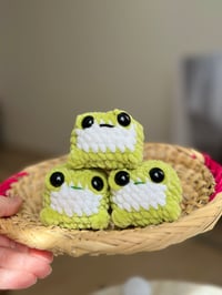 Image 1 of Frog Amigurumi – Handmade Crochet Plush Frog – Kawaii Cottagecore Toy, Wholesome Gift