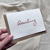 ‘Darling’ card