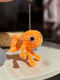 Image 4 of Le Poisson Steve Amigurumi Keychain – Viral Meme Fish Plush – Handmade Crochet Keyring Meme