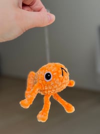 Image 3 of Le Poisson Steve Amigurumi Keychain – Viral Meme Fish Plush – Handmade Crochet Keyring Meme
