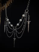 Image 2 of three of swords necklace
