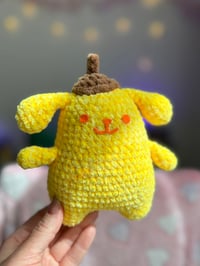 Image 2 of Pompompurin Amigurumi – Handmade Crochet Plush of Sanrio Character – Kawaii Gift for Fans