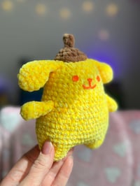 Image 3 of Pompompurin Amigurumi – Handmade Crochet Plush of Sanrio Character – Kawaii Gift for Fans