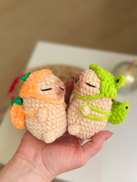 Image 3 of Mini Amigurumi Capybara Keychain – Handmade Plush Toy - Kawaii Crochet Bag Charm