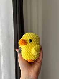 Image 4 of Knife Duck Meme Crochet Amigurumi | Plush Handmade Duck Toy | Funny Viral Meme Gift | Cute Duck Gift