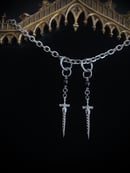 Image 2 of live by the sword earrings