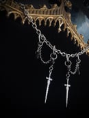 Image 2 of die by the sword earrings