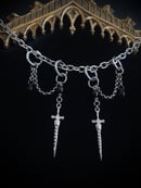 Image 1 of die by the sword earrings