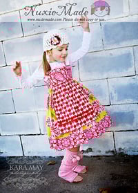 Image 2 of White Crochet Beanie for Girls with Burgundy & Pink Flowers – Handmade in 100% Cotton