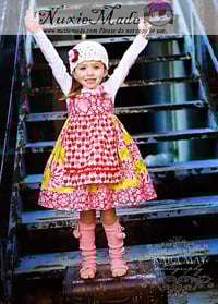 Image 3 of White Crochet Beanie for Girls with Burgundy & Pink Flowers – Handmade in 100% Cotton