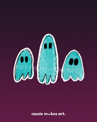 Teal Ghosts - Vinyl Stickers Bundle