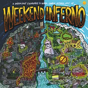 Image of Weekend Cigarettes / Verse, Chorus, Inferno. – Weekend Inferno LP (blue)