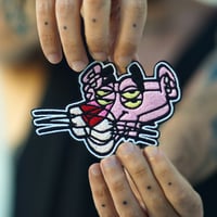 Image 1 of Trippy Panther embroidered patch