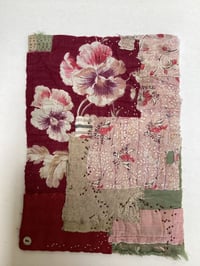 Image 1 of Pansy. Small textile wall hanging