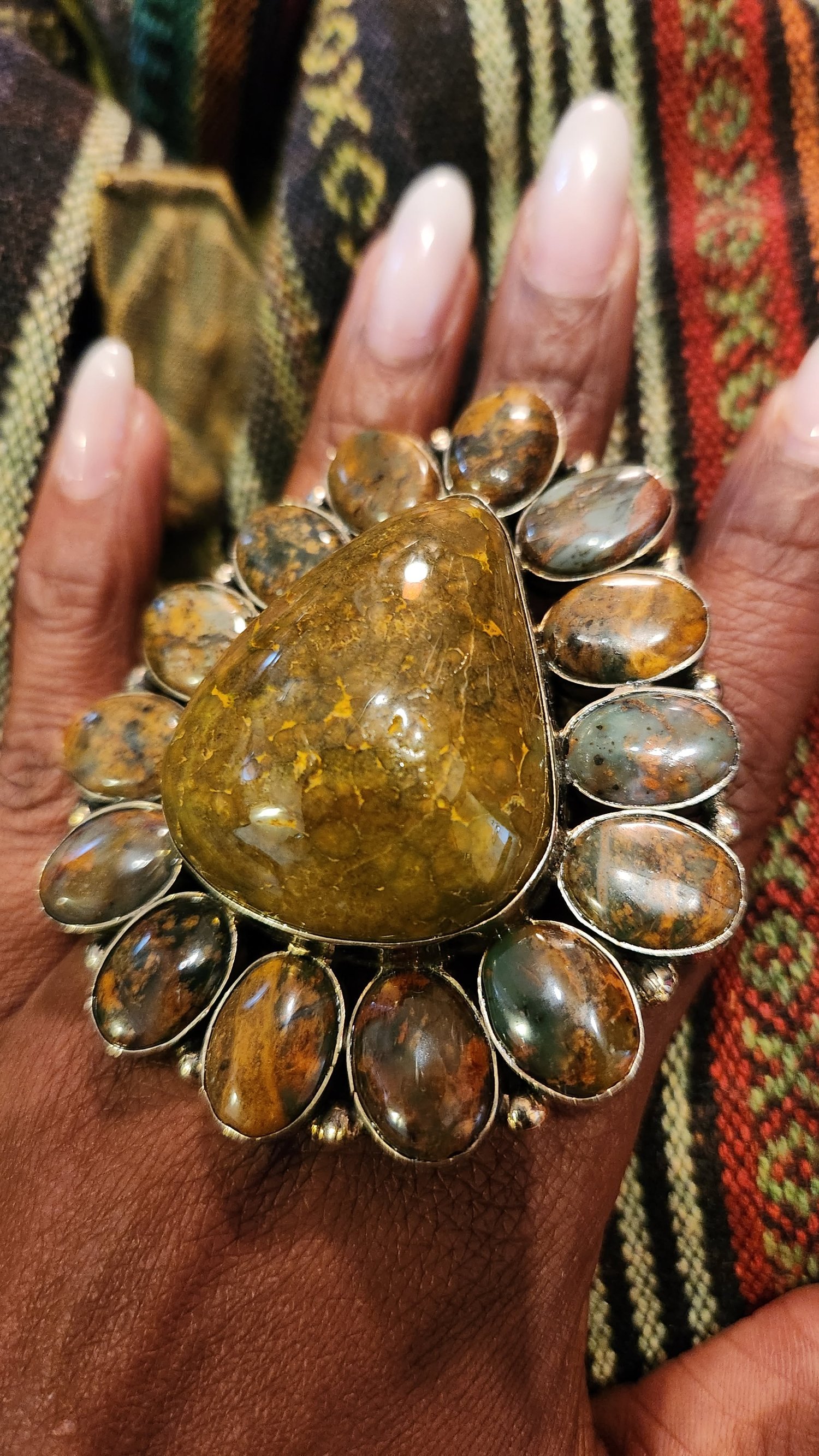 Image of The EB GODDESS RINGS-*Laboradite & Aura Quartz*