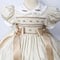 Image of Heirloom Smocked Bow Dress - Beige