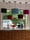 Image of Double Sided Linen Rust Brique Japanese Chrysanthemum Red Shade 30cm
