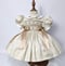 Image of Heirloom Smocked Bow Dress - Beige